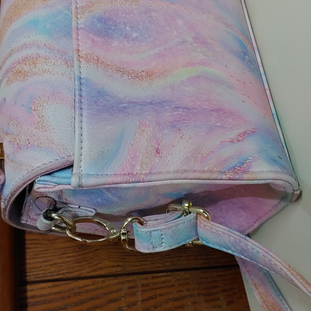 Betsey Johnson Luv Betsey Marble Mini Crossbody Hand Bag - Picture 7 of 16